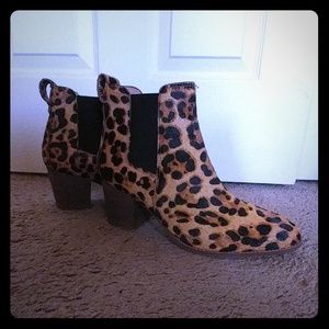 Madewell Regan Boot in Leopard Calf Hair Like NEW!